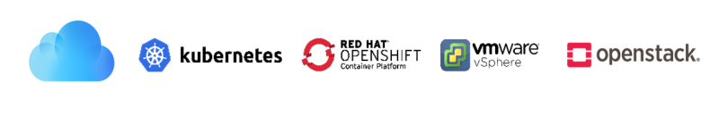 가상머신·컨테이너 기반 클라우드 플랫폼 통합 모니터링 대상 — Kubernetes, Red Hat OpenShift, VMware vSphere, OpenStack